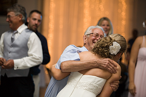 bride dances with grandfather